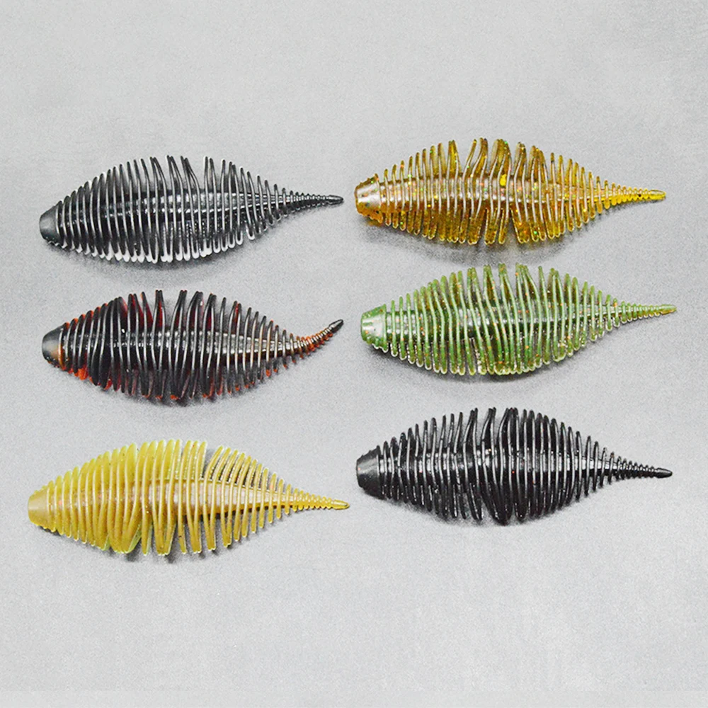 Señuelo de pesca de 4 piezas, cebo suave de silicona Artificial, para Lucio, Swimbait, 85mm, 7,8g - imagen 4