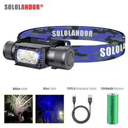 Faro LED camuflaje para pesca – Recargable USB tipo C