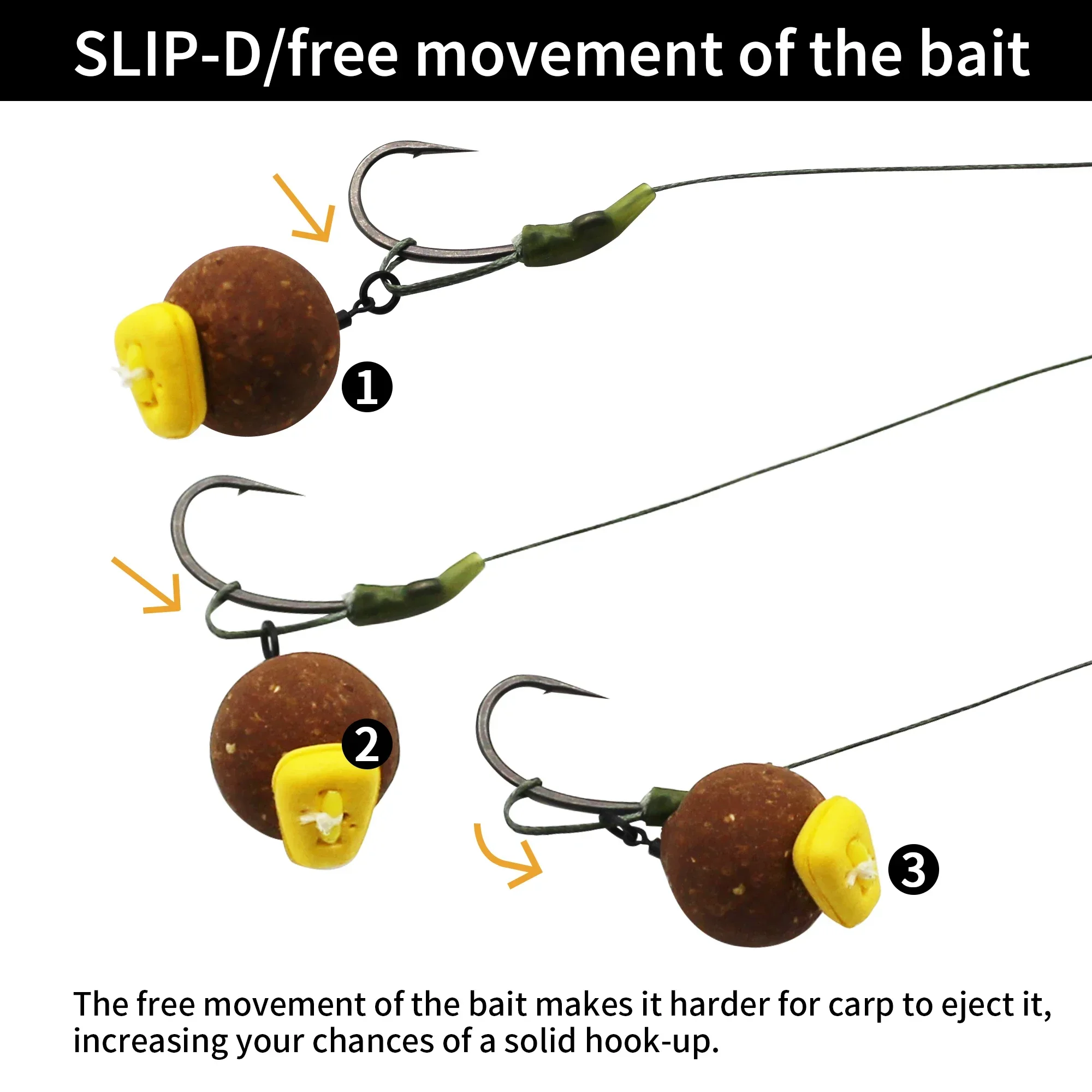 Línea trenzada semi rígida para pesca de carpa, 20m, Slip-D, verde, 25LB, 35LB, 50LB, línea de pesca trenzada para accesorios de aparejo de pelo de carpa Chod - imagen 4