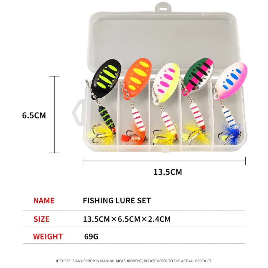 Señuelo de pesca giratorio de 7,5G, anzuelo de Metal, Wobblers, Crankbaits, Jig Shine, Metal, lentejuelas, trucha, Jigging - imagen 2