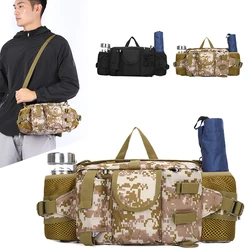 Bolsa de aparejos de pesca para hombre, riñonera multifunción con bolsillo para botella de agua, equipo de señuelo de pescado, bolsa de almacenamiento de utilidad, bandolera de pesca