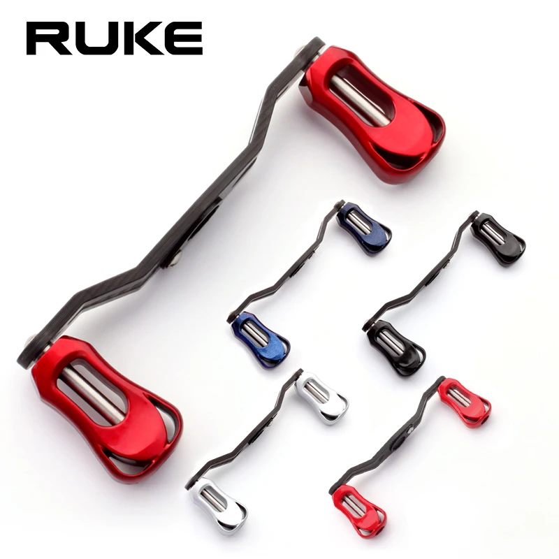 Ruke-mango de carrete de pesca, materiales de fibra de carbono para D/Ab, longitud de 105mm, tamaño del agujero 8*5/7*4mm para balancín de fundición, peso DIY 20g - imagen 4