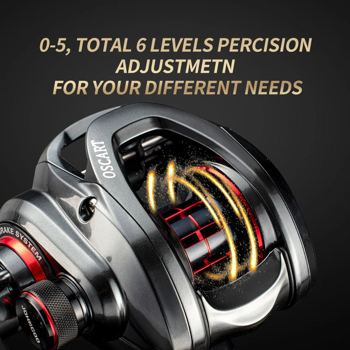 Carrete Baitcasting Agua Salada 5,4:1 7,1:1 con 9BB para Pulpo - imagen 5