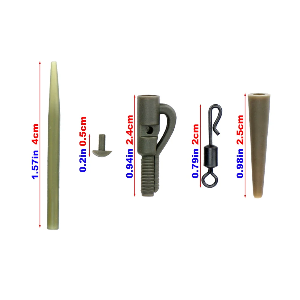 Hirisi Kit de aparejo de pesca de carpa: fundas de gancho de tubo suave, protectores de línea y accesorios de tubo de aparejo para una configuración segura de aparejos de carpa - imagen 4