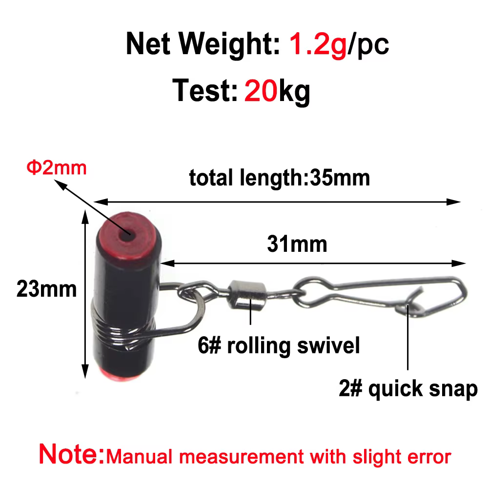 Anzuelos de Pesca de Mar, accesorios de aparejos de pesca antibobinado, con cabeza de plástico negra y amarilla, venta al por mayor - imagen 4