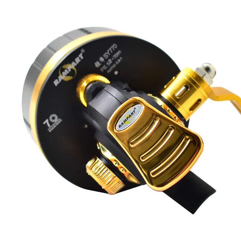 SY770-carrete de pesca de Metal, accesorio de aleación cerrada, 6 + 1 - imagen 5