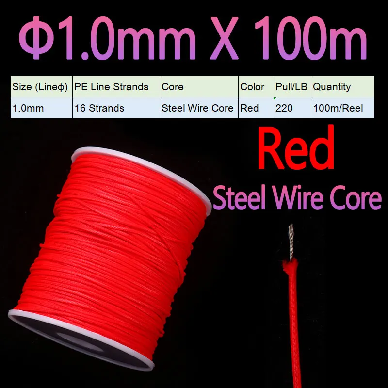 1.0mm X 100m Red
