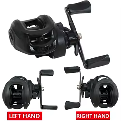 Carrete de pesca multifuncional Baitcsting, carrete de aleación de aluminio ultraligero con sistema de freno magnético, relación de engranaje 7,2: 1 para principiantes