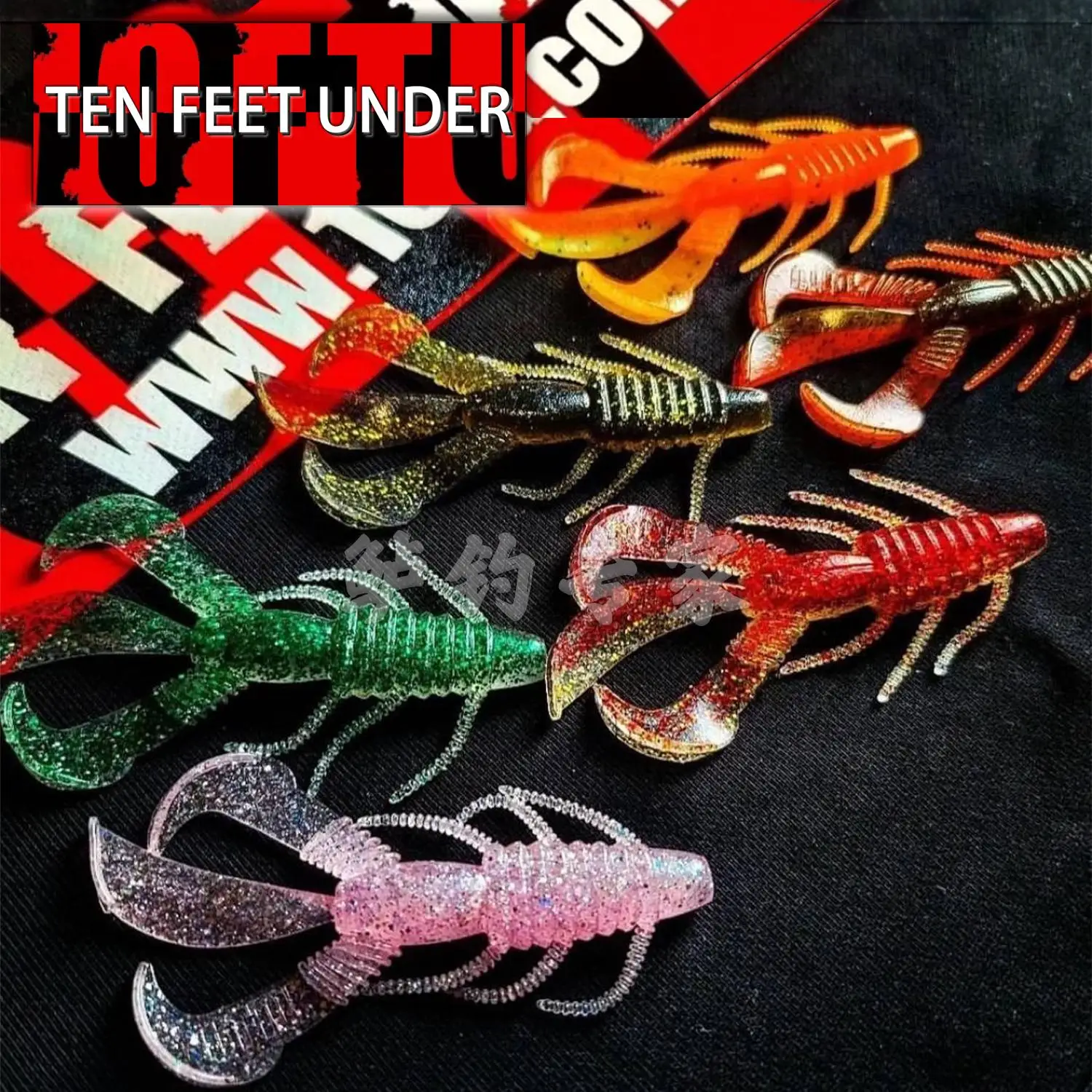 10FTU Japón importó Stoll Craw/SW versión de bajo sal de 3,5 pulgadas, versión de alto sal camarones de tres patas grupo de pesca Texas - imagen 3