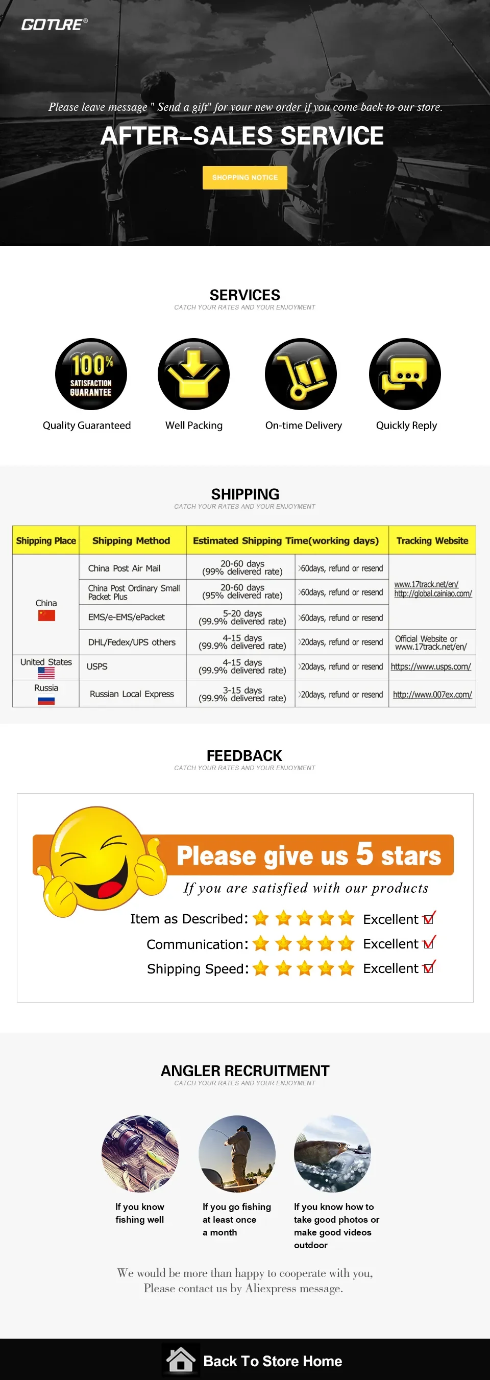 Experimente el servicio postventa sin costuras con nuestras opciones integrales de envío y comentarios