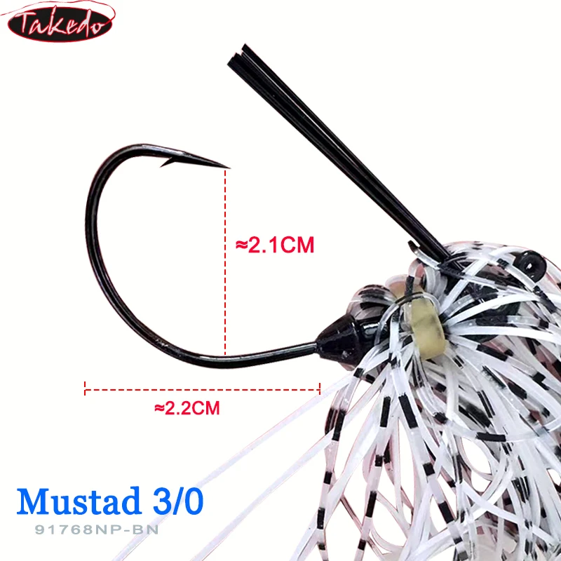 Faldas de silicona TAKEDO para Buzzbait y Wobbler – Lubina y Lucio - imagen 4