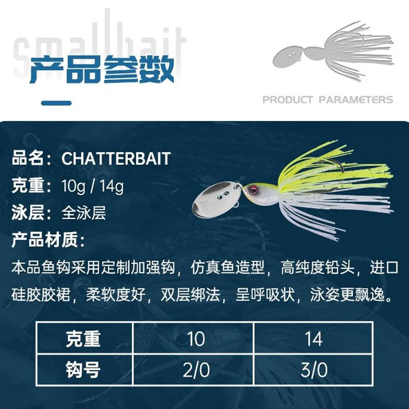 Cebo de alambre para pesca, anzuelo de plomo, 10g/14g, capa de natación completa, Wobbler Artificial, cebo falso - imagen 3