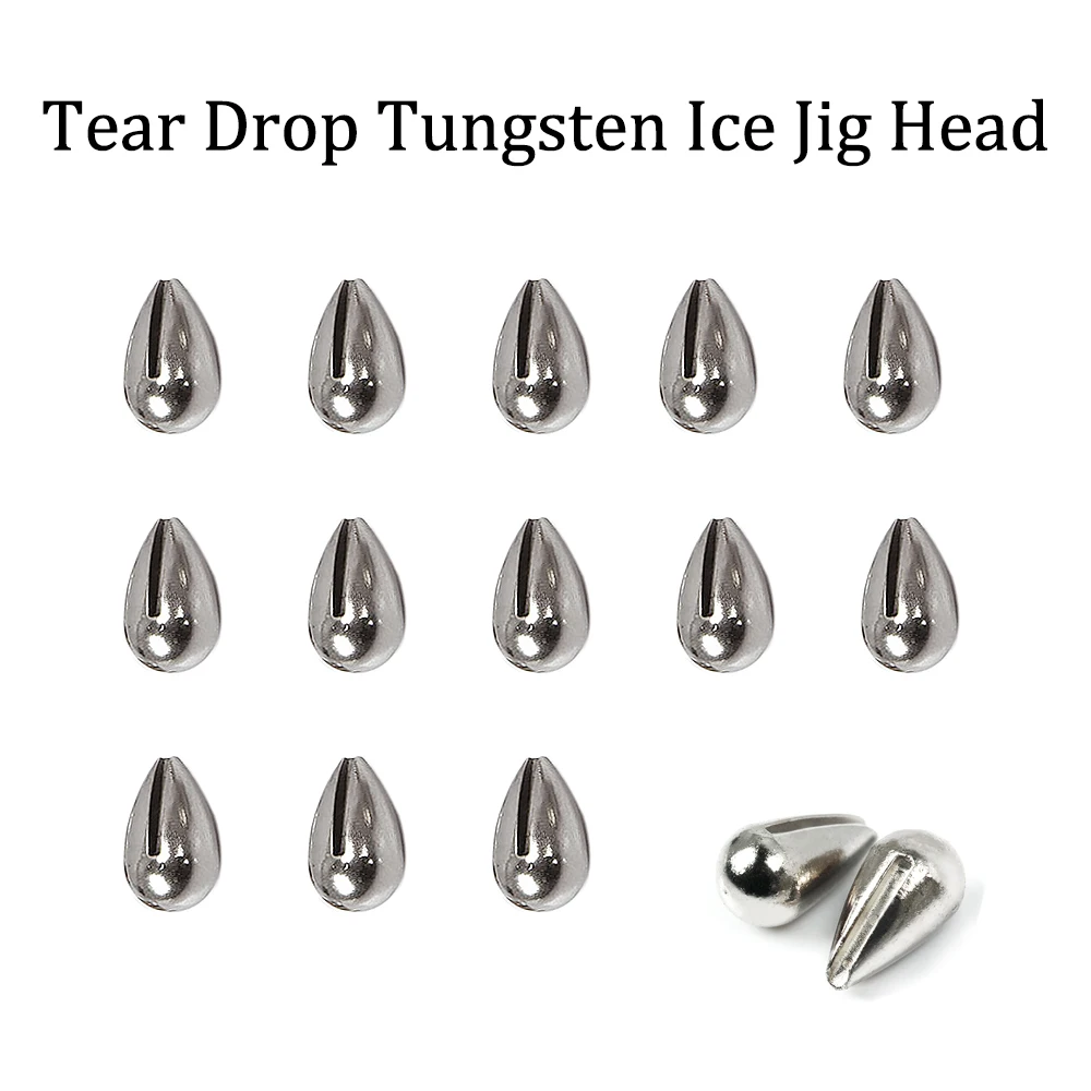 Cabeza de plantilla de tungsteno para pesca en hielo, anzuelos de 2,7mm/3,2mm/4mm, sin gancho - imagen 4