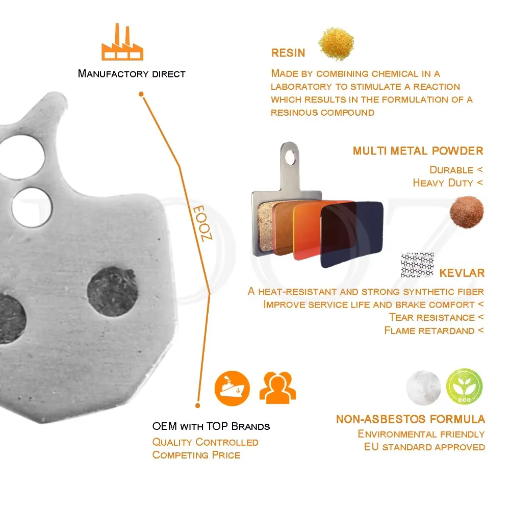 Pastillas de freno de disco semimetálicas para bicicleta, repuesto para SHIMANO Ultegra R9170 R8070 R7070 RS805 RS505 XTR M9100/K02S, 10 pares - imagen 5