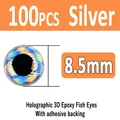 Silver 8.5mm 100pcs