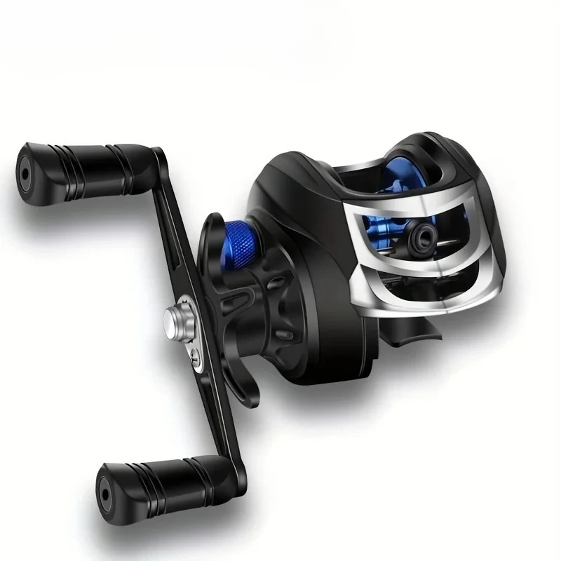Carrete de Baitcasting con copa de alambre de Metal, relación de engranaje 7,2: 1, arrastre máximo de 18 libras, carrete poco profundo, para carrete giratorio de agua dulce y salada, novedad de 2026