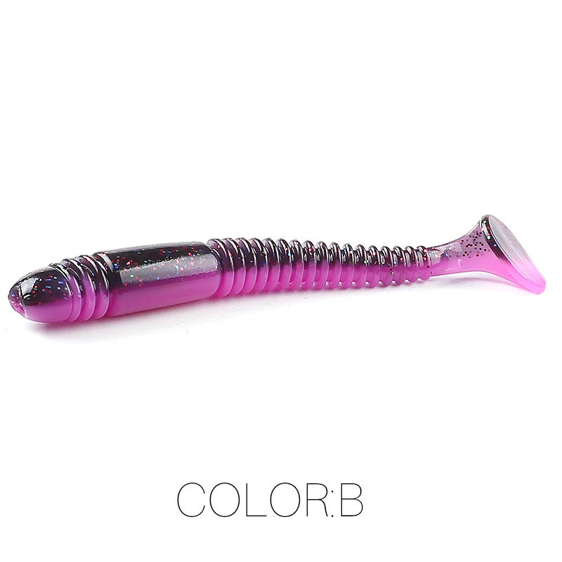 Señuelo de pesca supercontinente con anillo de impacto oscilante, cebos suaves de 8cm/10cm, Swimbait, Jigging, cebos artificiales - imagen 5