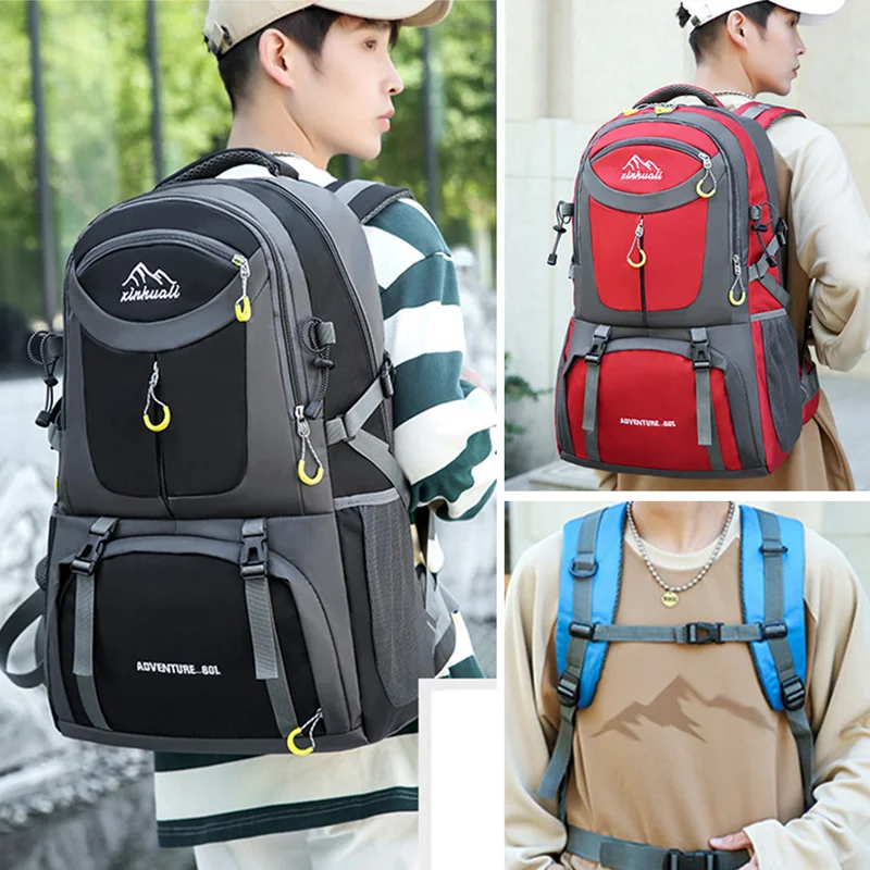 Mochila de senderismo de gran capacidad para hombre, bolsa deportiva de viaje al aire libre, impermeable, para acampar, escalar, montañismo, XA145G, 40L, 60L - imagen 3
