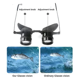 Binoculares para pesca con visión nocturna, manos libres y polarizados