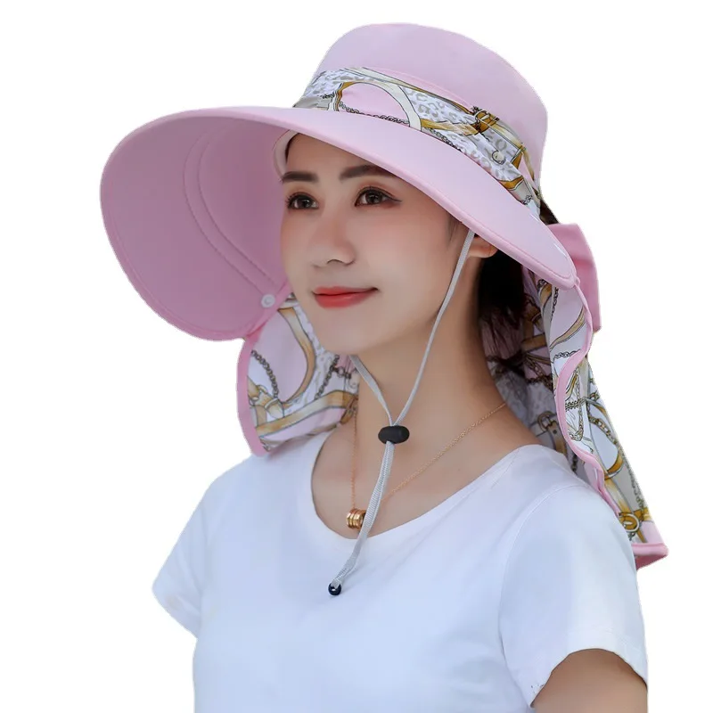 Sombrero para el sol para mujer, cubierta para sombrero de verano, sombrero para el sol transpirable, sombrero de verano que combina con todo con borde grande, sombrero para el sol de ciclismo antiultravioleta - imagen 5