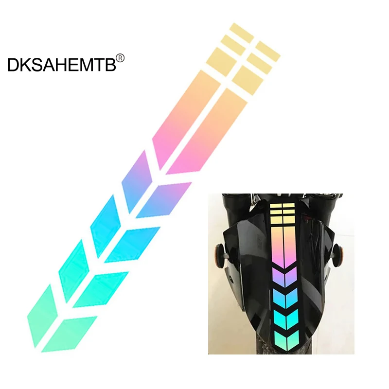 Pegatina reflectante para ciclismo, pegatinas reflectantes para conducción nocturna, para bicicleta de montaña y carretera, bicicleta eléctrica, protector de barro para motocicleta, herramientas para ciclismo - imagen 3