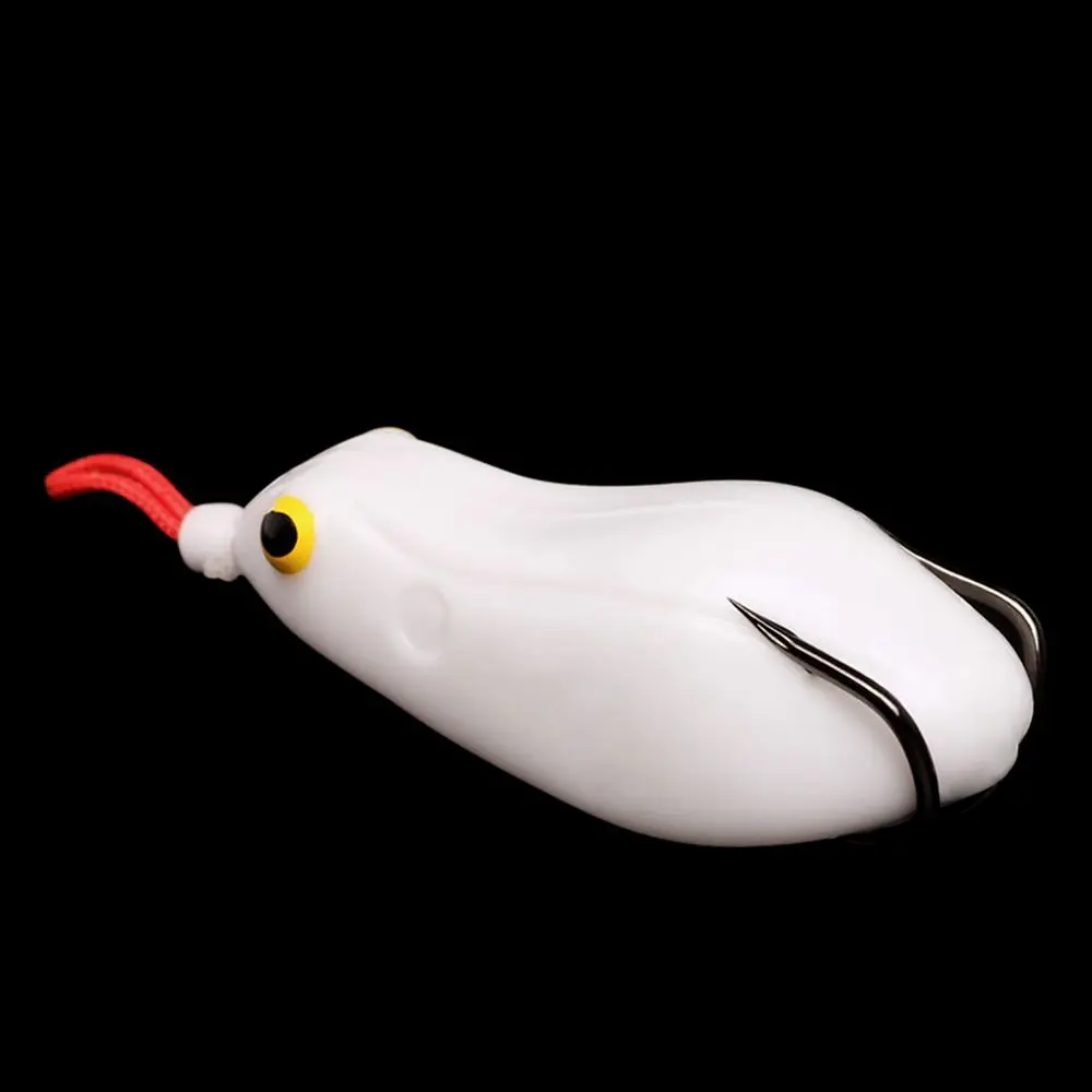 Señuelo biónico de rana Artificial de plástico con ojos 3D de 14g, anzuelos de pesca, anzuelos de rana - imagen 5