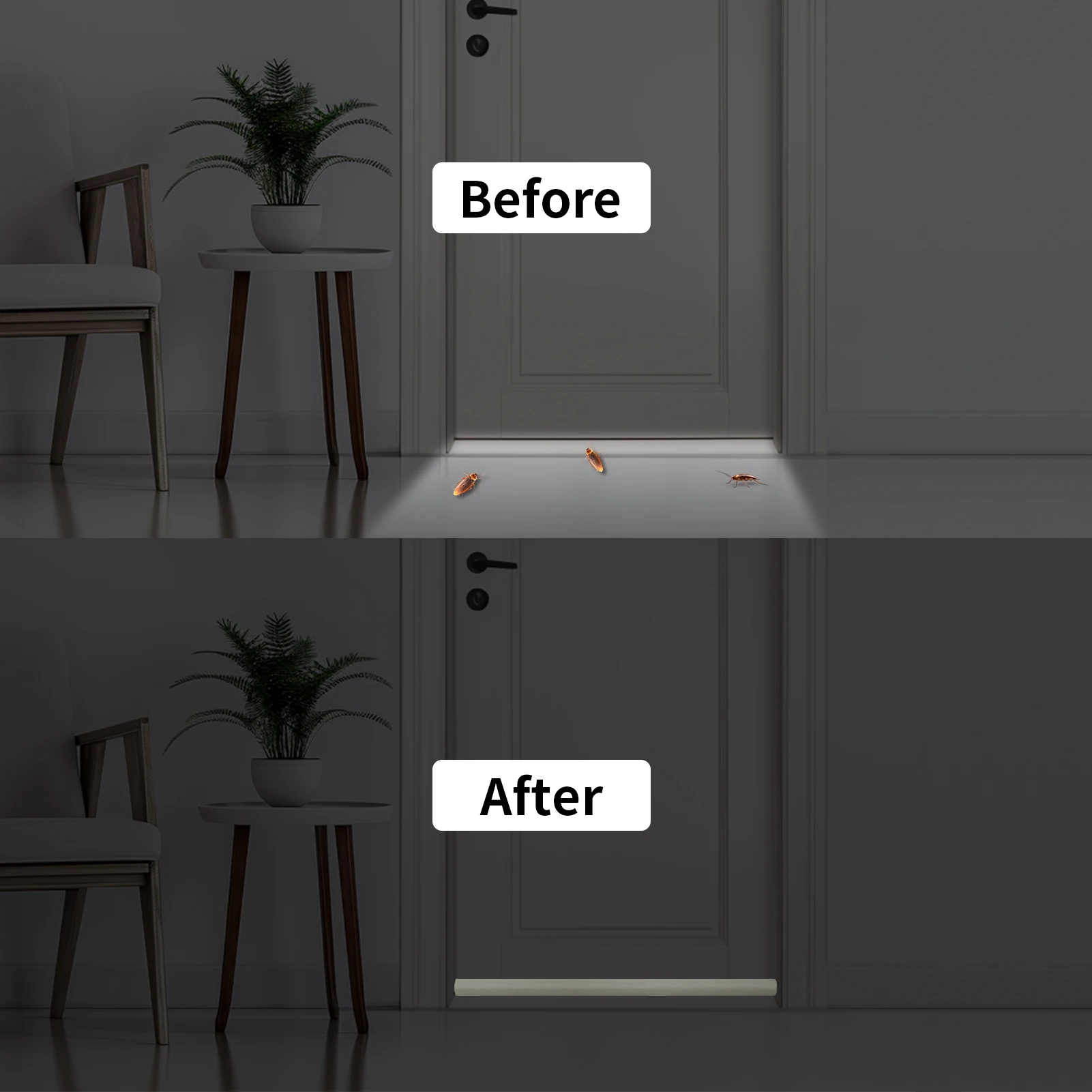 Tope de tiro de puerta Flexible de 36 pulgadas, barrido de puerta, burlete, bloqueador de ruido, bloqueador de brisa de ventana, barreros de puerta ajustables - imagen 4