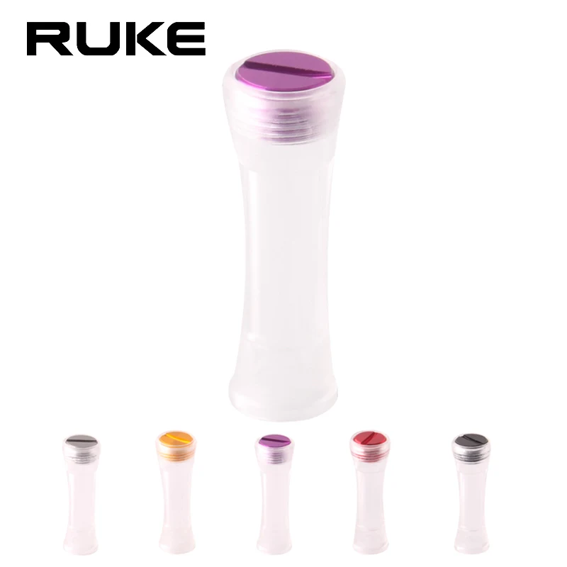 RUKE-carrete de pesca con perilla acrílica, traje para carrete giratorio Dai/Shi fundido, 33mm, súper ligero, 1,7g, compatible con rodamiento de 7x4x2,5mm, 1 ud.