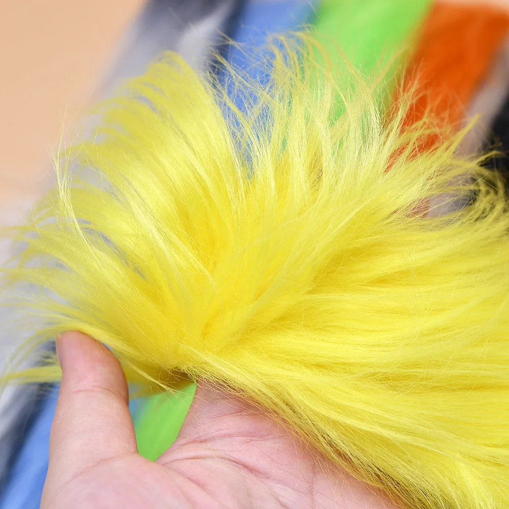 Streamer de fibra sintética de piel Artificial de pelo largo y peludo para Señuelos de pesca de trucha, Material de atado de moscas, 2 uds. - imagen 5