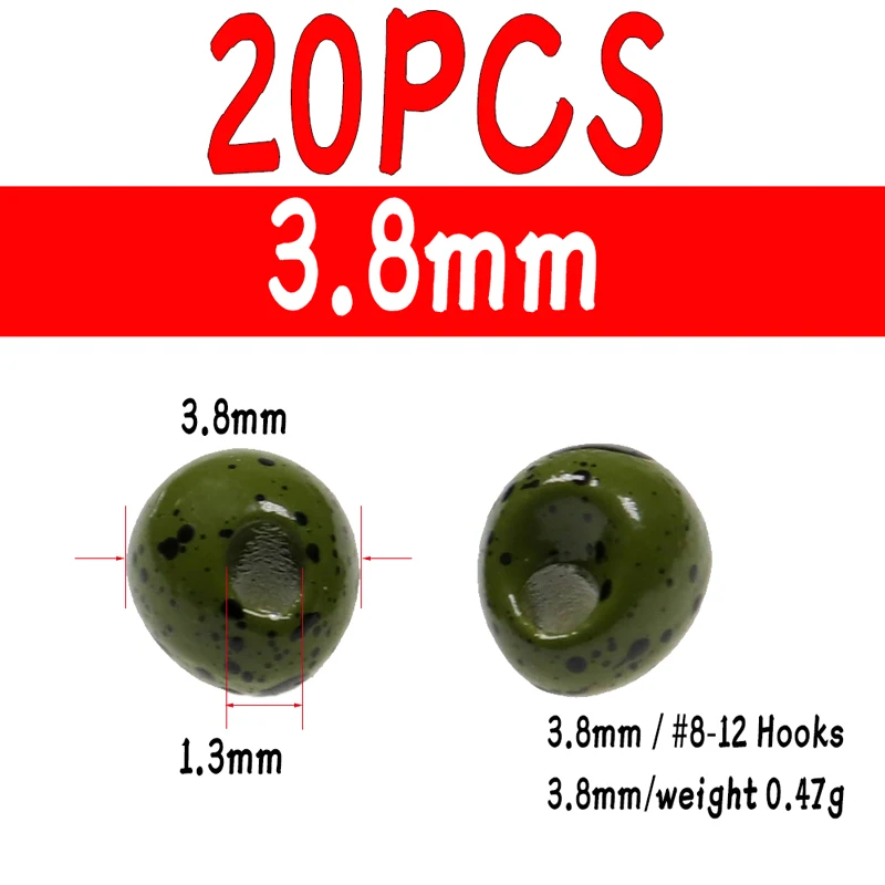 20pcs Olive D 3o8mm