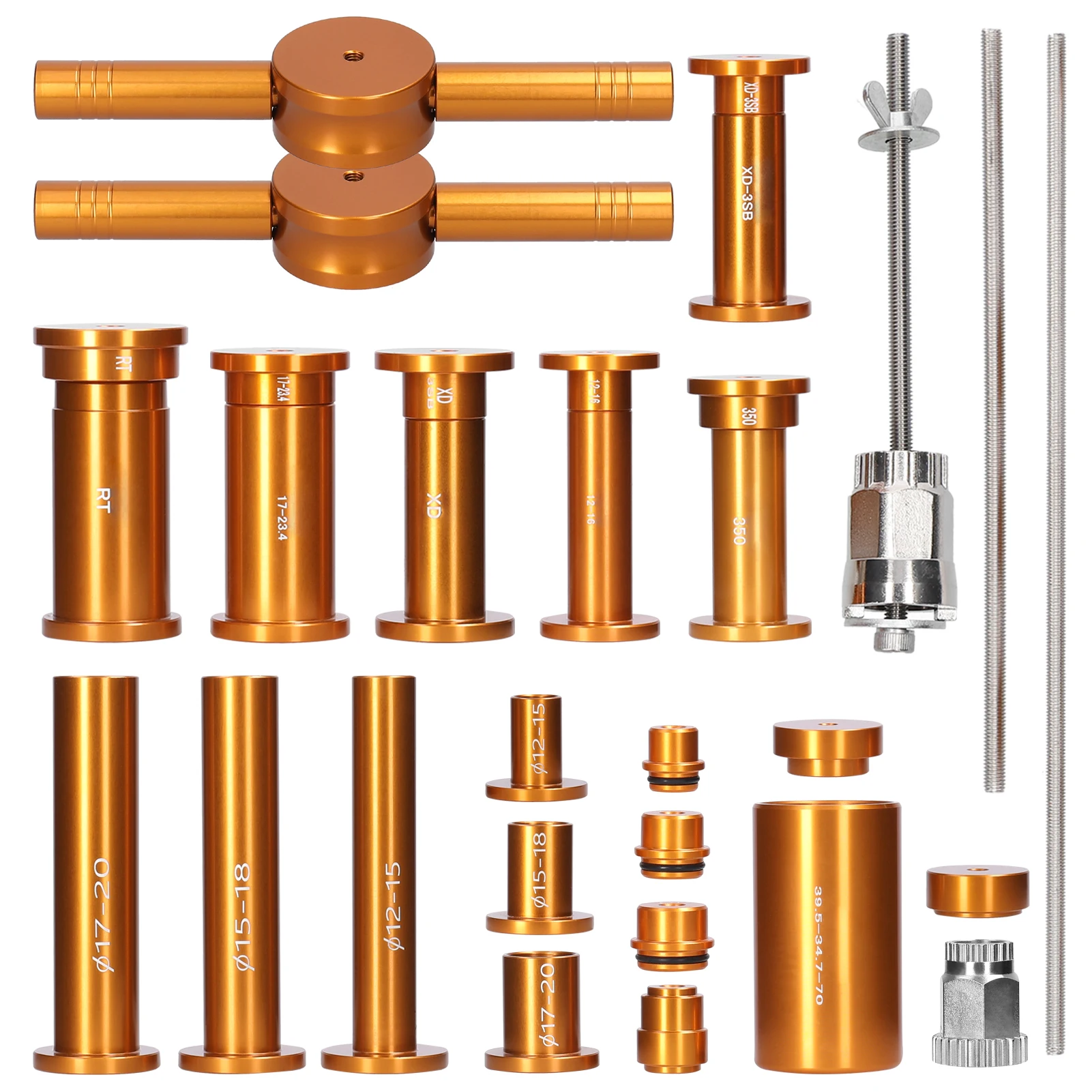 Kit de herramientas de reparación de trinquete para bicicleta, juego de herramientas de extracción de instalación de cojinete de cubo de eje pasante, liberación rápida - imagen 2