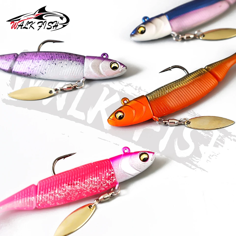 WALK FISH Señuelos de pesca Jig Head Wobbler Silicona - imagen 4