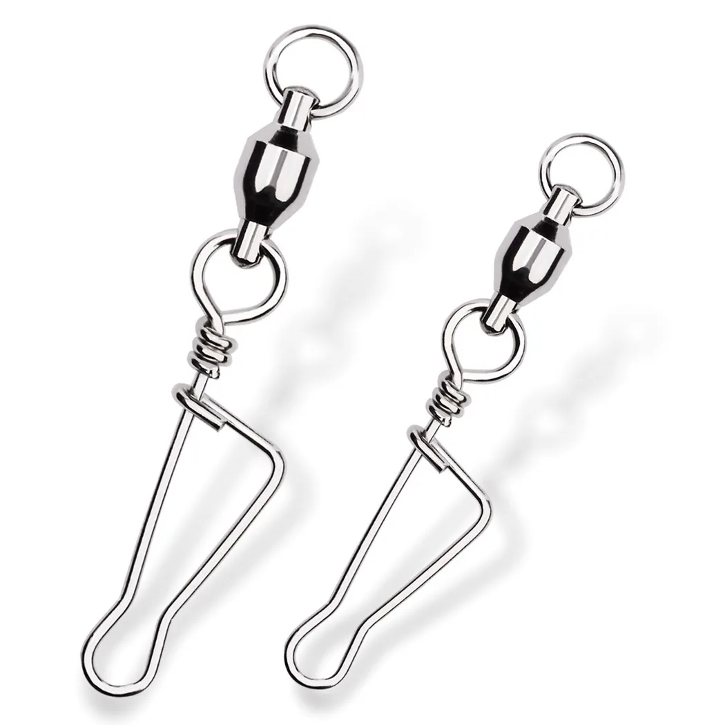 20 unids/bolsa conector giratorio de pesca con forma de T Snap 0 #   - 8 #   Para anzuelo señuelo aparejos accesorios de pesca de carpa - imagen 5