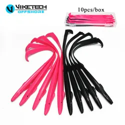 Señuelos de pesca de silicona, cebos blandos con diseño de cola en T para agua dulce y salada, Swimbaits artificiales hechos a mano, 10 Uds.