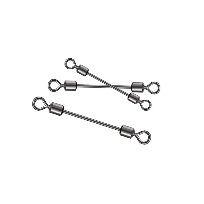 WATERBOY 20 piezas tubo de funda de plomo de Metal giratorio de doble cabezal cerrado línea principal finamente procesada conector de sublínea pesca de plomo rápido - imagen 4