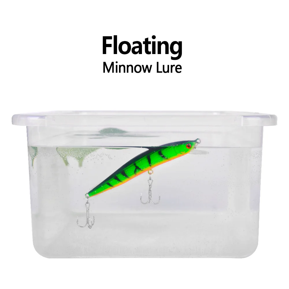 Señuelo de pesca flotante 8,4G 10CM pesca urgente Minnow manivela señuelo Swinger juego de señuelos de pesca procesamiento Kit de señuelos artificiales - imagen 5