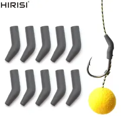 Hirisi-anzuelo de tungsteno para pesca de carpa, alineador de anzuelos de pesca, alineador de línea de manga antienredos, aparejos terminales para el cabello AT190