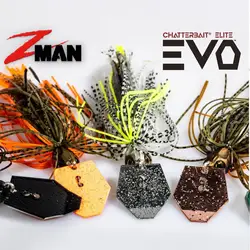 American Zman nueva placa de retención Chatterbait Elite EVO señuelo de alta calidad cebo falso pegamento grupo JIG