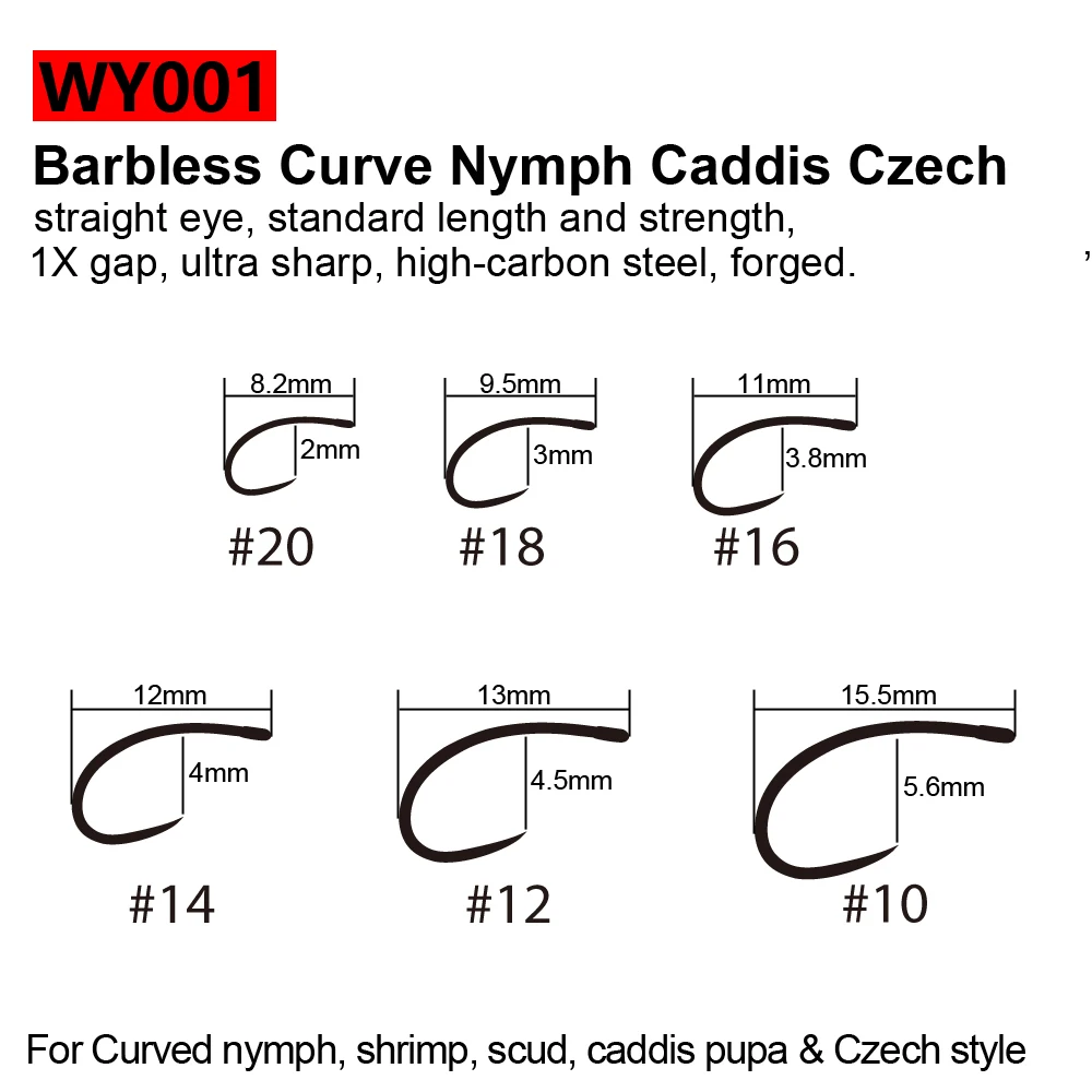 Ninfas de la curva de barcos para estilos de pesca versátiles