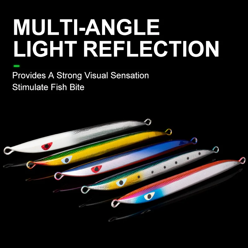 OBSESSION J118 CBONE-MB1 120g 160g 180g Señuelos de Jigging pesca en agua salada fuerte papel láser Jigbait UV brillo pesca señuelo de plantilla lenta - imagen 5