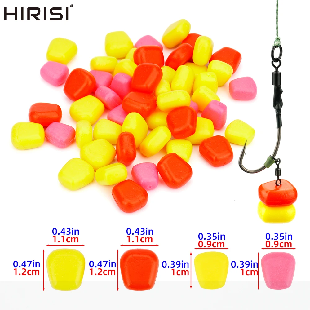 Hirisi 30 piezas Pop-Up maíz de gran tamaño cebo de pesca de carpa cebos de carpa artificiales suaves Señuelos de pesca de maíz accesorios de pesca