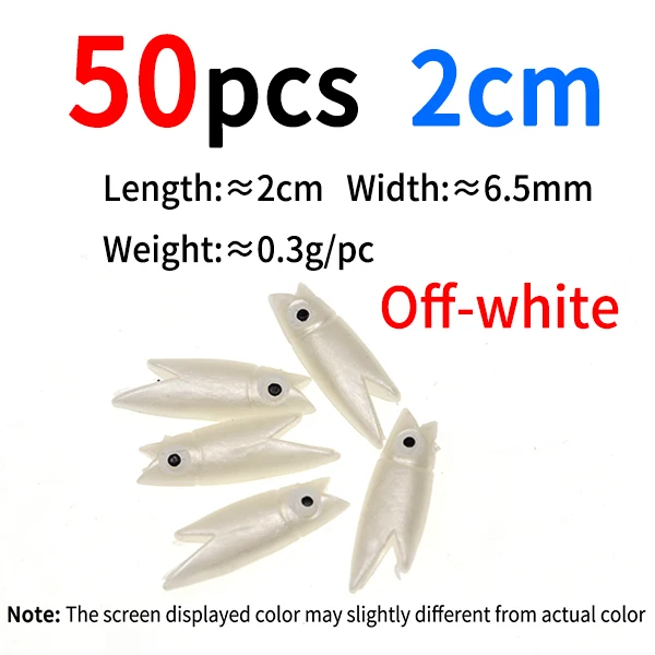 50pcs off white 2cm