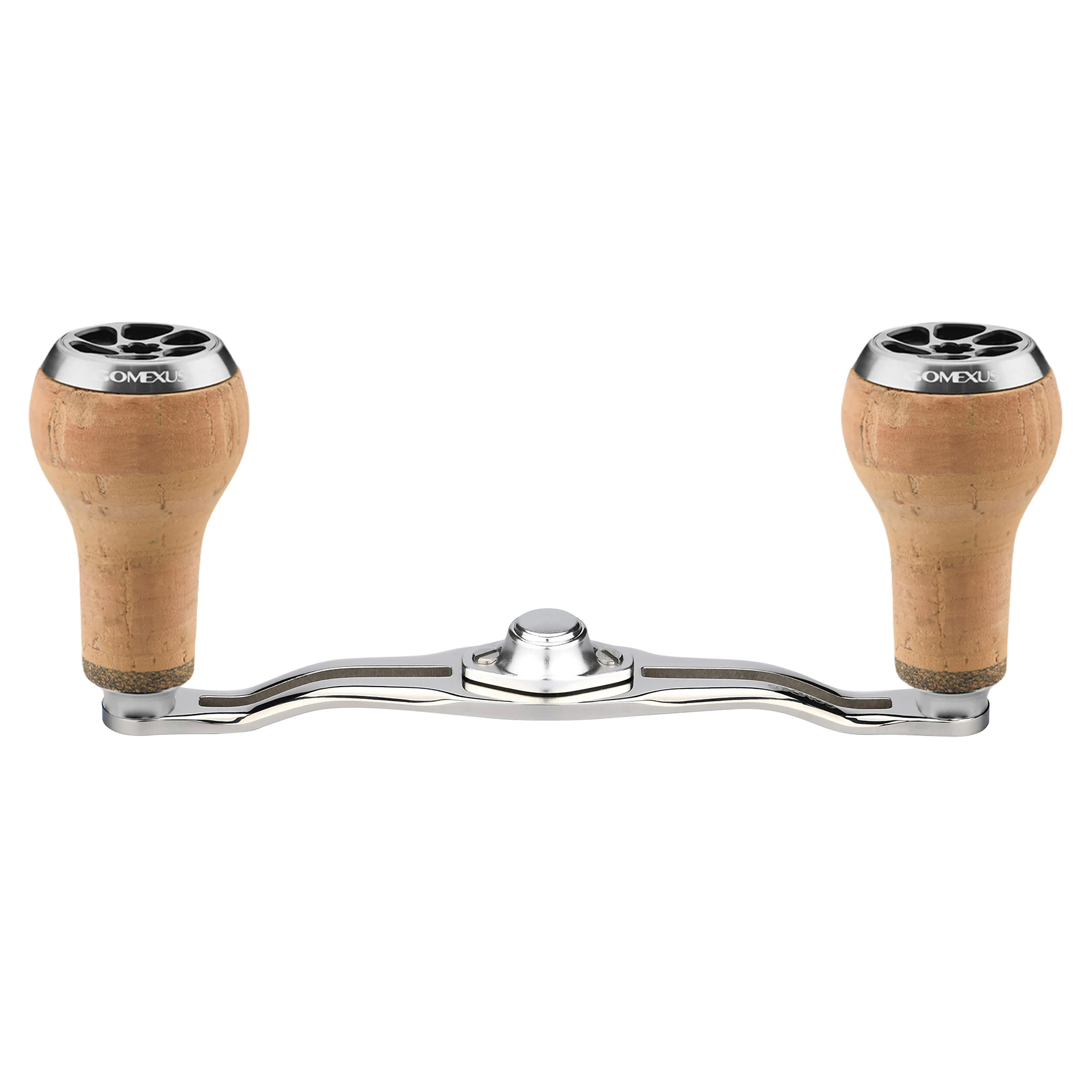 Mango de titanio Gomexus con perilla de corcho de 27mm para Shimano Tranx 300 400 Curado 300K DHSV Daiwa Steeze Tatula Abu Lew's 120mm - imagen 2