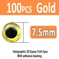 7.5mm gold 100pcs