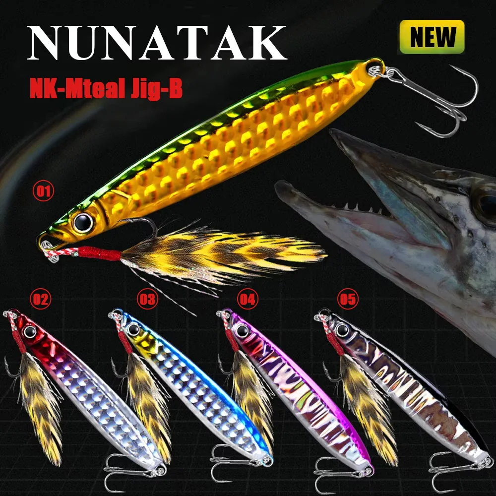 Señuelo NUNATAK VIB, cebo JIG de Metal, cebo duro que se hunde, cebos láser de colores, señuelo para barco 7g/10g/15g/20g/30g, señuelo de pesca de larga distancia - imagen 2