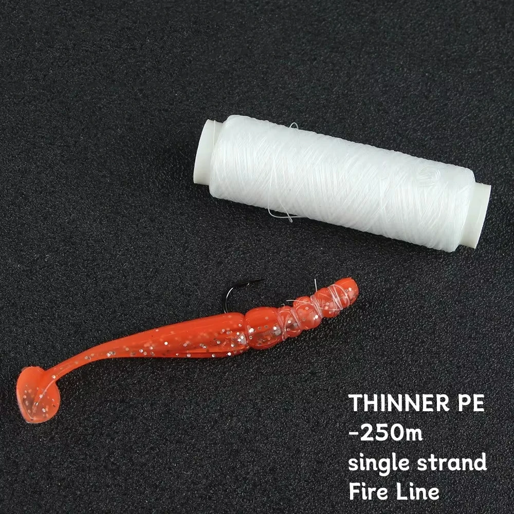 Línea de pesca elástica de alta resistencia, 0,2mm, 250M, línea de cebo de pesca Invisible, hilo elástico, línea de pesca, buena - imagen 4
