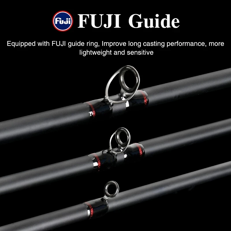 TSURINOYA-caña de juego de cabeza de serpiente de leopardo, señuelo ultraligero de 2,28/2,43 m, FUJI Guides, Catfish, Lucio, WT.8-30g - imagen 3