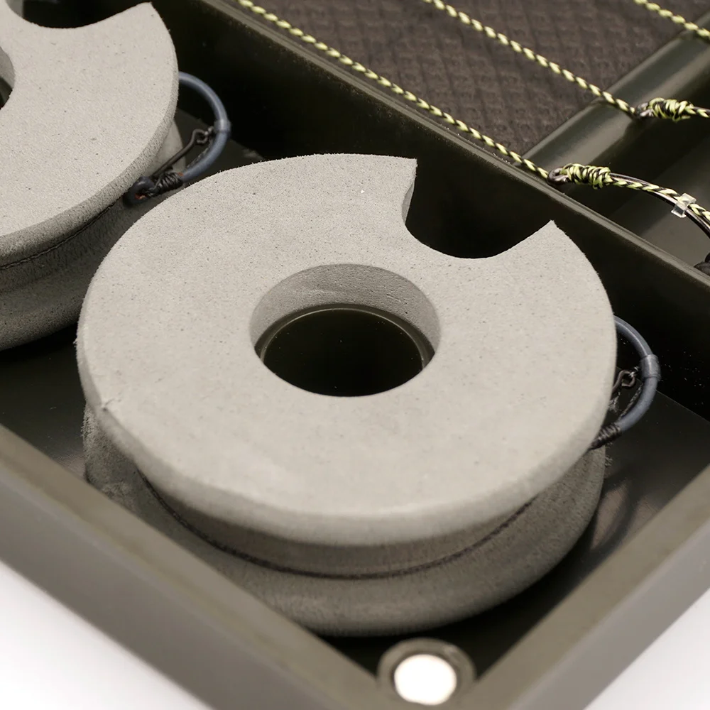 Hirisi-caja organizadora de pesca de carpa, caja de almacenamiento portátil para aparejos de pesca con espuma EVA, enrollador de sedal, accesorios de pesca - imagen 3