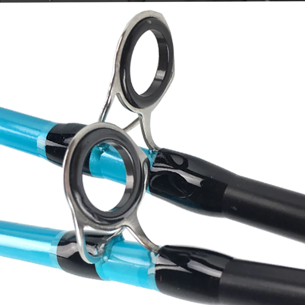 Cañas de fundición giratorias de pesca rápida, 1,5 m, 1,8 m, caña de Baitcasting duradera, señuelo de punta de 2,25mm, 3g-21g, poste de 2 secciones de Acción M de alto carbono - imagen 5