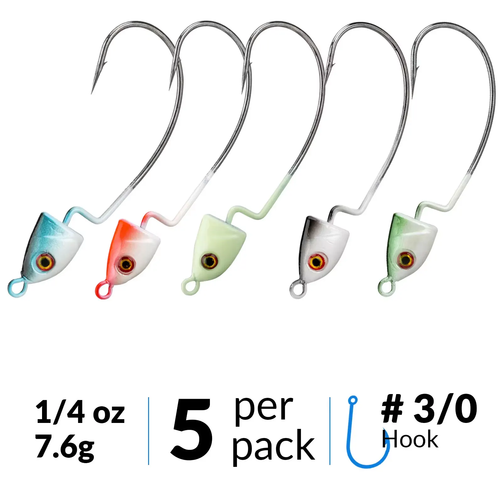 5pcs 7.6g